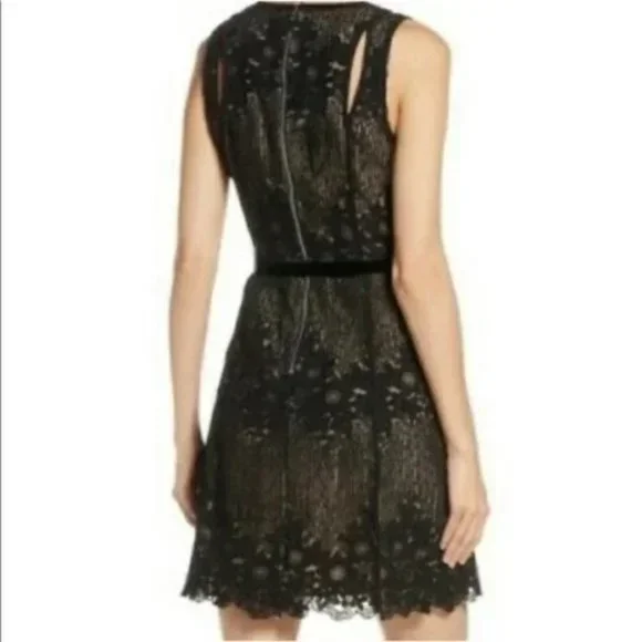 Foxiedox Asha Embroidered Lace A-Line Dress NWT Sz L - Picture 6 of 12